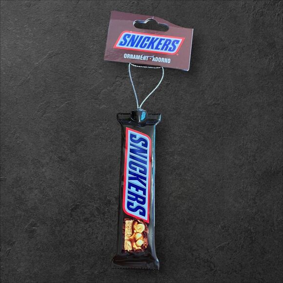 Snickers Candy Bar Novelty Decoupage Christmas Tree Ornament by Ruz NWT - Picture 1 of 1